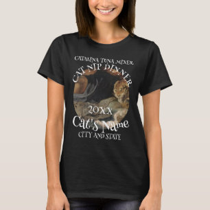 Tuna Cat Mixer Best Pet Wine Catalina Memento Nip T-Shirt