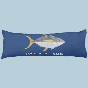 Tuna Fish Boat Name Body Pillow