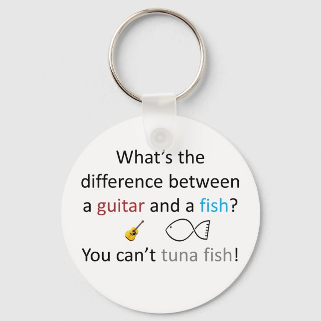 Tuna Fish Joke Keychain (Front)