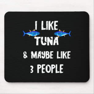 Tuna Fish Predatory Fish Tuna Box Funny Tuna  Mouse Pad