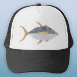 Tuna Fish Trucker Hat<br><div class="desc">Fun Tuna fish with a cheeky smile,  perfect for those who like fish,  food and fishing.  Original art by Nic Squirrell.</div>