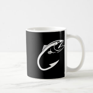 Tuna Hook Minimal Fisher Man Fishing Lover  Coffee Mug