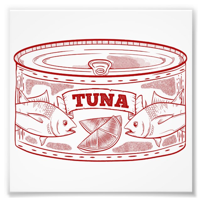 Tuna in a tin can photo print (Front)