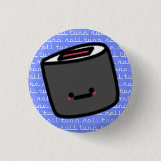 Tuna Roll Sushi 1 Inch Round Button