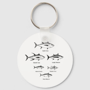 Tuna Species Logo Keychain