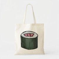 Tuna Sushi Roll Japanese Food Maki Fish Tote
