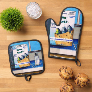 Tuna Tarts Oven Mitt & Pot Holder Set