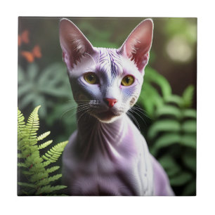 Tuna The Hairless Canadian Cat,  Tile