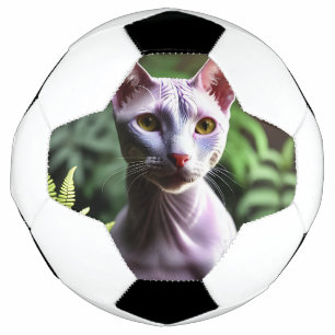 Tuna The Hairless Sphynx Cat, Soccer Ball