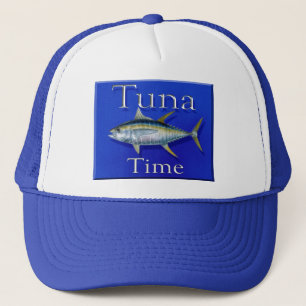 Tuna time trucker hat