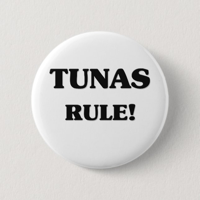 Tunas Rule 2 Inch Round Button (Front)