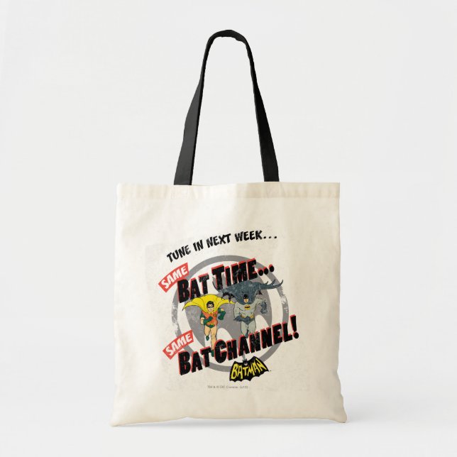 Tune In Next Week Graphic Tote Bag (Front)