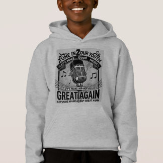 Tune In To Our Youth" Grey Hoodie