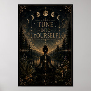 Tune Into Yourself Poster   Celestial Meditation 