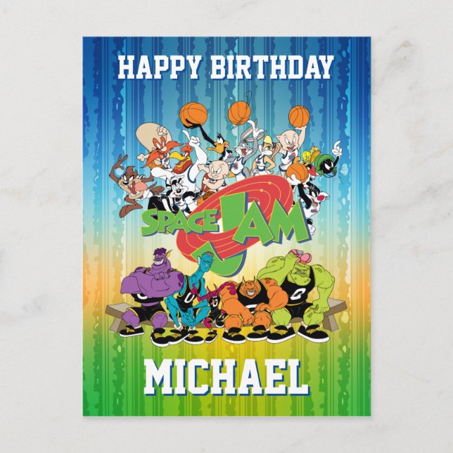 TUNE SQUAD™ Versus Monstars Invitation Postcard (Front)