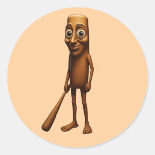 tung tung sahur classic round sticker