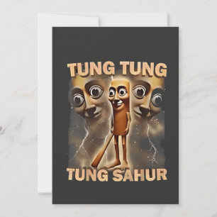 Tung tung tung sahur Brainrot Meme Holiday Card