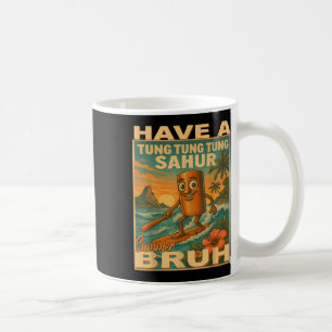Tung Tung Tung Sahur Brainrot Teacher Last Day Of  Coffee Mug