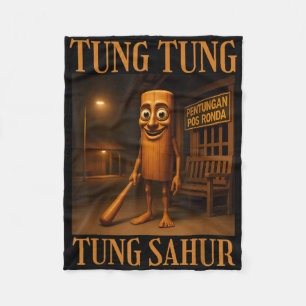 Tung Tung Tung Sahur Fleece Blanket
