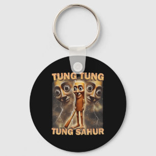 Tung Tung Tung Sahur Funny Meme Brainrot Humour Ge Keychain
