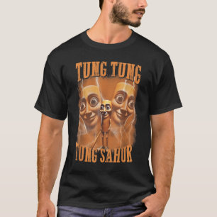 Tung Tung Tung Sahur Funny Meme Brainrot Humour Ge T-Shirt