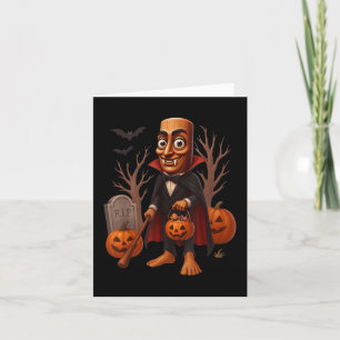 Tung Tung Tung Sahur Halloween Kid Costume Vampire Card