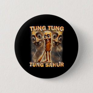 Tung Tung Tung Sahur Is Calling Funny Italian Brai 2 Inch Round Button