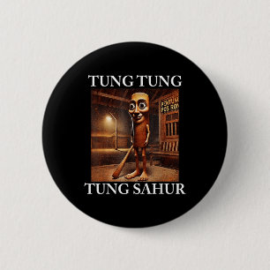 Tung Tung Tung Sahur Italian Brainrot Meme Funny 2 Inch Round Button