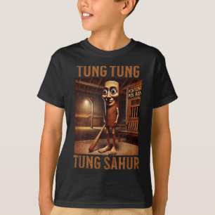Tung Tung Tung Sahur Italian Brainrot Meme  T-Shirt