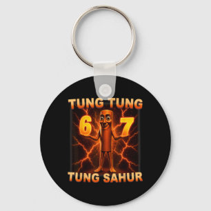 Tung Tung Tung Sahur Six Seven 67 Meme For Kid Keychain
