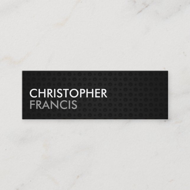 Tungsten metal two tone mini cards (Front)