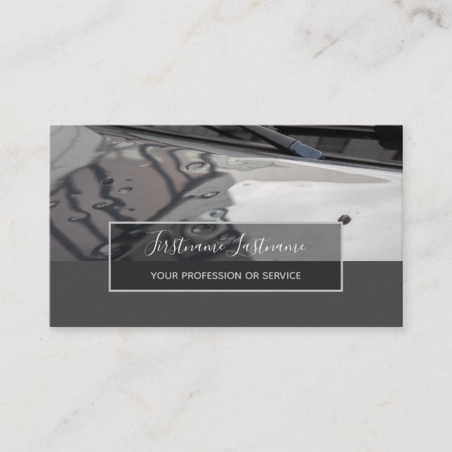 Tuning experts and mechanics car repair shop busin business card (Front)