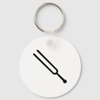 Tuning fork keychain
