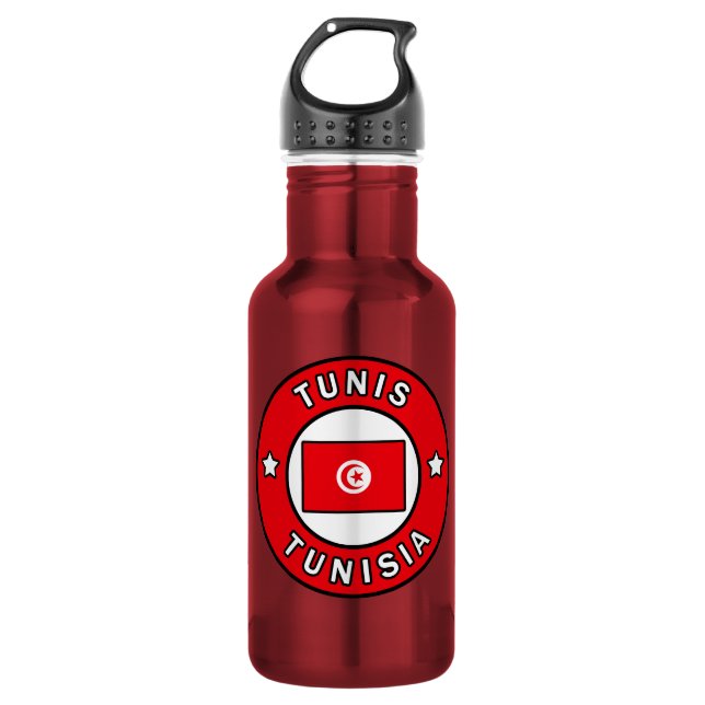 Tunis Tunisia 532 Ml Water Bottle (Front)