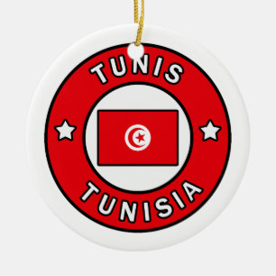 Tunis Tunisia Ceramic Ornament