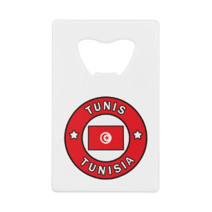 Tunis Tunisia Credit Card Bottle Opener