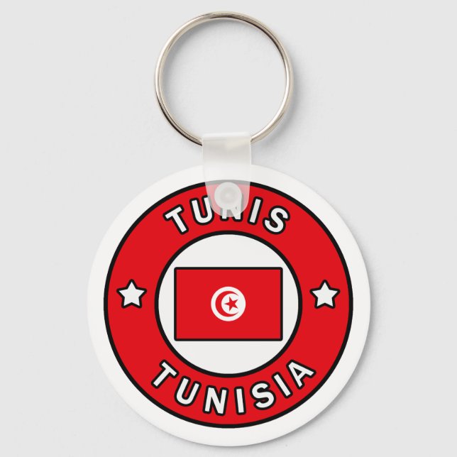 Tunis Tunisia Keychain (Front)