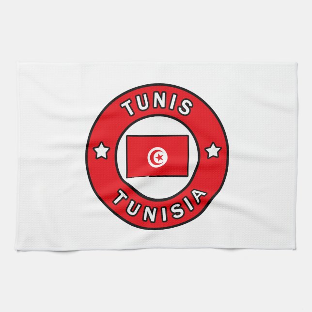 Tunis Tunisia Kitchen Towel (Horizontal)