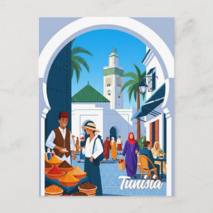 Tunis Tunisia Travel Medina Postcard