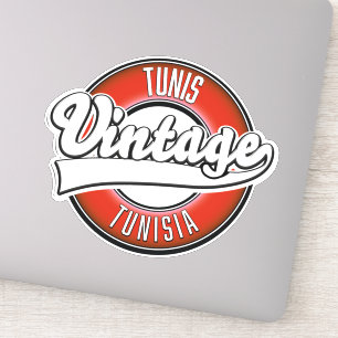 Tunis Tunisia vintage style logo