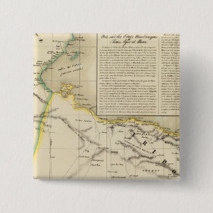 Tunisia and Libya 2 Inch Square Button