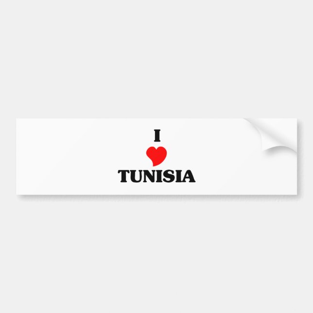 TUNISIA BUMPER STICKER (Front)