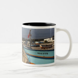 Tunisia, Cap Bon, Hammamet, waterfront, Two-Tone Coffee Mug