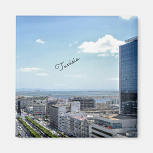 Tunisia cityscape magnet