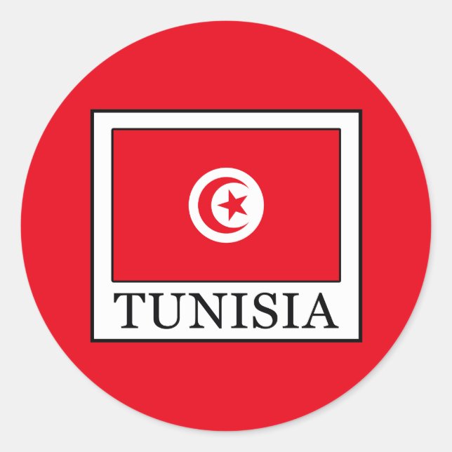 Tunisia Classic Round Sticker (Front)