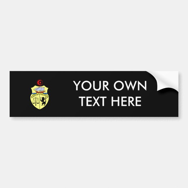 Tunisia Coat of Arms Bumper Sticker (Front)