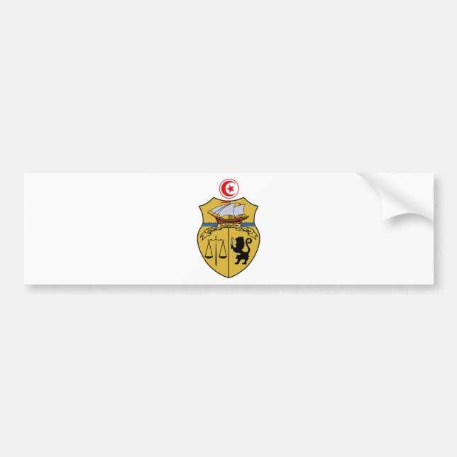 Tunisia Coat of Arms Bumper Sticker (Front)