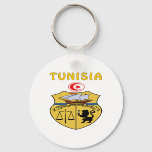 Tunisia Coat Of Arms Keychain