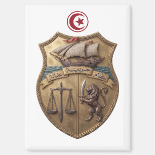 Tunisia country coat arms symbol emblem flag magnet