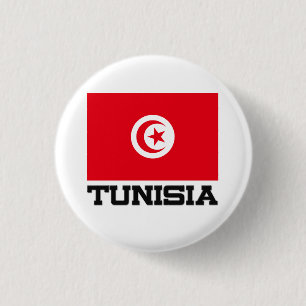 Tunisia Flag 1 Inch Round Button